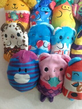 Cepia LLC | Toys | Lot Of 5 Plush Beanbag Toys Bears Vs Donuts Cows ...